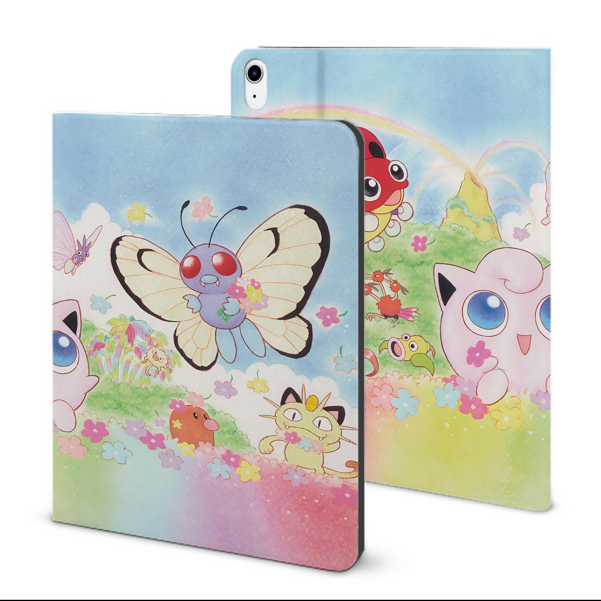 （画像用） ポケットモンスター Pokémon IPad ケース ブック型 PUレザー TPU 耐衝撃 軽量 薄型 ペン収納なし 全面保護 IPad 各モデル対応